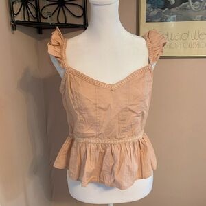 Sim & Sam Large sleeveless Blouse Pink Cottagecore girly coquette